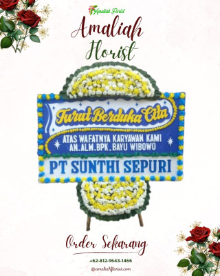 Papan Bunga Duka di Buniasih